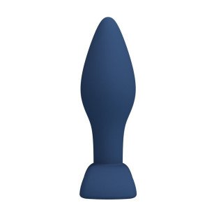 Konisch zulaufender Silikon-Analplug MR PLAY, blau, Größe M, mit breiter Basis – Bild 5