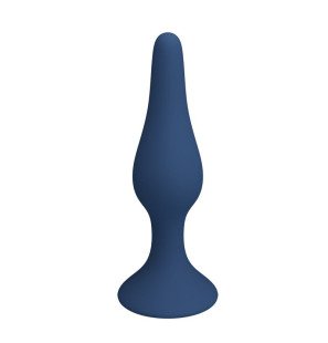 Korek analny z silikonu MR PLAY, niebieski, rozmiar XL, z szeroką podstawą – zdjęcie 4