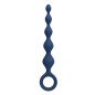 Silicone Anal Beads with Anal Plug, MR PLAY, Blue, 20,4 cm, with Removal Ring – image 2