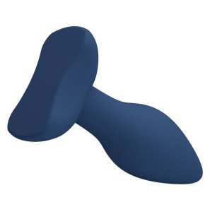 Tapered blue silicone anal plug MR PLAY size L with wide base – image 6