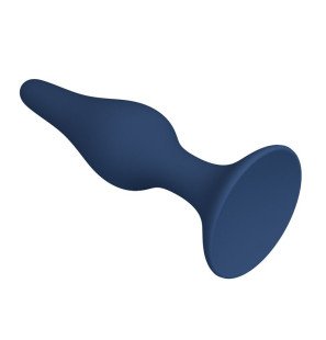 Plug anal fin en silicone MR PLAY bleu, taille L, avec base large – photo 3