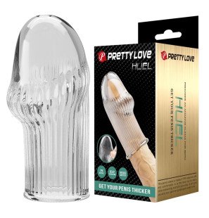 Pretty Love Huel przezroczysta nakładka na penis z miękkiego, elastycznego TPE – zdjęcie 1