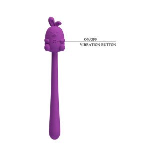 Pretty Love Cute Bunny purple flexible vibrator with 7 vibration settings – image 2