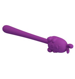 Pretty Love Cute Bunny paarse flexibele vibrator met 7 vibratiestanden – foto 7
