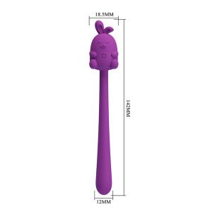 Pretty Love Cute Bunny paarse flexibele vibrator met 7 vibratiestanden – foto 9
