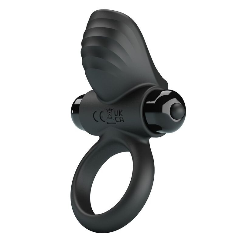 Pretty Love Adrien black vibrating penis ring with 10 vibration functions – image 1 Pretty Love Adrien black vibrating penis ring with 10 vibration functions – image 1