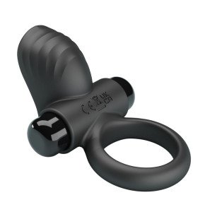 Pretty Love Adrien black vibrating penis ring with 10 vibration functions – image 8