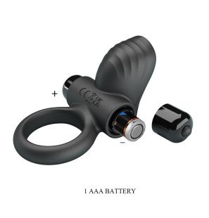 Pretty Love Adrien black vibrating penis ring with 10 vibration functions – image 9
