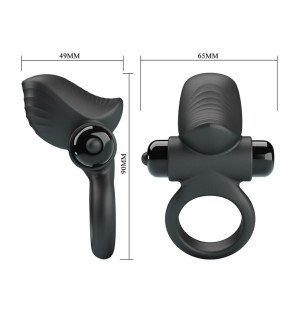 Pretty Love Adrien black vibrating penis ring with 10 vibration functions – image 10