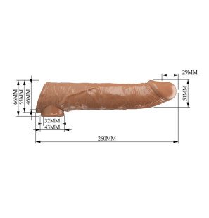 Pretty Love Brown Adjustable Penis Extender 26 cm with 3 Inserts – image 9