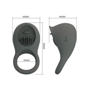 Pretty Love Rechargeable Penis Ring with Licking Stimulator and 12 Stimulation Modes – image 8