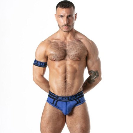 Locker Gear Sport Mesh Jock Brief heren met voorrits en ademende mesh – foto 1