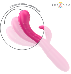 Intense Amara roze vibrator met stimulerende tong en 10 vibratiestanden – foto 5