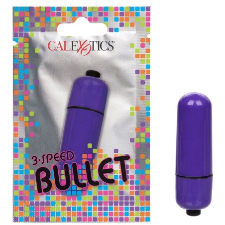 CalExotics paarse bullet vibrator 5,8 cm met 3 vibratiestanden – foto 2