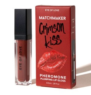 Eye of Love Matchmaker Crimson Kiss roter Lipgloss mit Pheromonen 8,5 ml mit LED und Spiegel – Bild 1