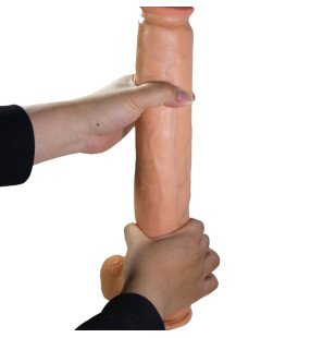 Pretty Love Rael realistic flexible dildo, 40 cm, Ø 6 cm, with suction cup and movable core – image 5