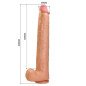 Pretty Love Rael realistische flexibele dildo 40 cm Ø 6 cm met zuignap en beweegbare kern – foto 7