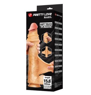 Pretty Love Rael realistische flexibele dildo 40 cm Ø 6 cm met zuignap en beweegbare kern – foto 9