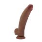 Pretty Love Ulric realistic flexible dildo 26 cm Ø 5,5 cm TPE brown with suction cup – image 1
