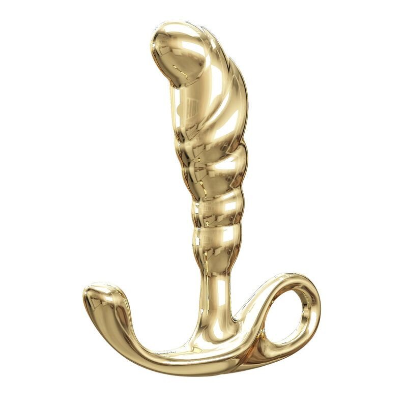 Pretty Love Jack ergonomisches Prostatamassagegerät aus Zinklegierung, goldfarben – Bild 1