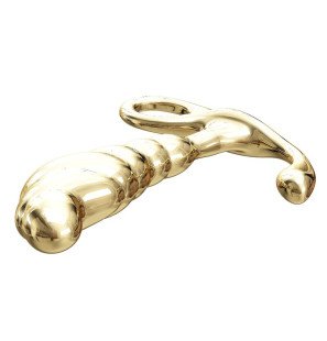 Pretty Love Jack ergonomisches Prostatamassagegerät aus Zinklegierung, goldfarben – Bild 6