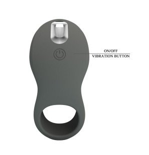 Pretty Love aufladbarer vibrierender Penisring mit doppeltem Stimulator und 7 Vibrationsstufen – Bild 1