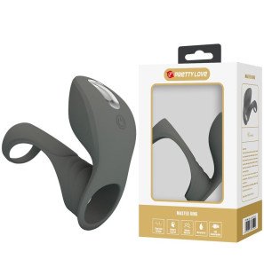 Pretty Love aufladbarer vibrierender Penisring mit doppeltem Stimulator und 7 Vibrationsstufen – Bild 2