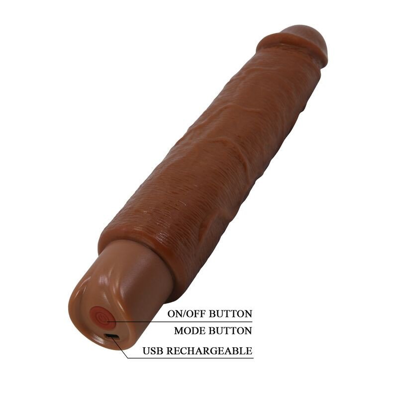 Pretty Love Gavin realistischer Vibrator 25 cm Ø 5 cm mit 10 Vibrationsstufen braun – Bild 1 Pretty Love Gavin realistischer Vibrator 25 cm Ø 5 cm mit 10 Vibrationsstufen braun – Bild 1