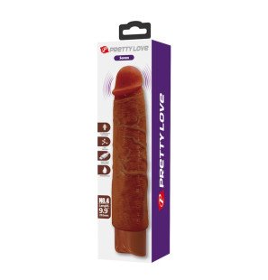 Pretty Love Gavin realistische vibrator 25 cm Ø 5 cm met 10 vibratiestanden bruin – foto 2