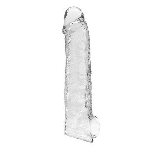 Pretty Love adjustable penis sleeve 26 cm Ø 4 cm transparent with 3 inserts and suction cup – image 3