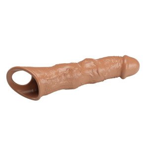 Pretty Love gaine pénienne réglable 28 cm Ø 4,5 cm marron avec 3 inserts et ventouse – photo 4