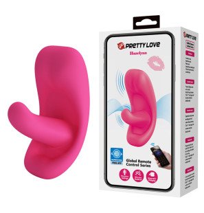 Różowy masażer Pretty Love Hazelynn sterowany aplikacją, 12 trybów wibracji, podwójny silnik – zdjęcie 1