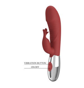 Pretty Love Rosewood vibromasseur lapin rouge à 30 fonctions et double moteur – photo 1