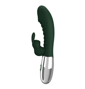 Pretty Love Naughty Bunny rabbit vibrator met 30 functies en dubbele motor groen – foto 1