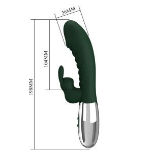 Pretty Love Naughty Bunny rabbit vibrator met 30 functies en dubbele motor groen – foto 9