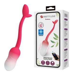 Pretty Love Pulsen app bedienbaar vibrerend eitje met 12 functies roze – foto 1