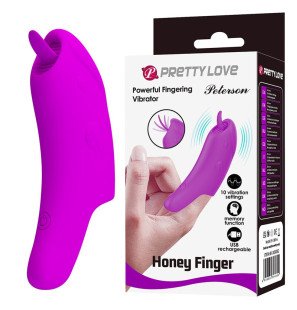 Pretty Love Peterson Honey Rechargeable Finger Vibrator with 10 Settings, Purple – image 12