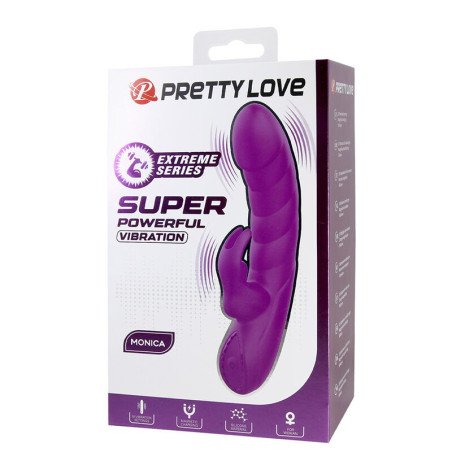 Pretty Love Monica oplaadbare G-spot en clitorale vibrator met 10 standen paars – foto 2