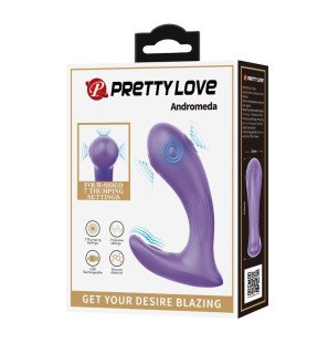 Vibromasseur à double stimulation rechargeable Andromeda en silicone – photo 2