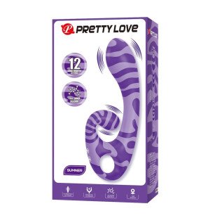 Pretty Love Summer doppelseitiger Vibrator mit Griff 19 cm – Bild 2