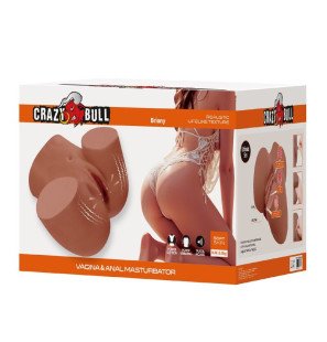 Crazy Bull realistischer Torso-Masturbator mit doppelter Öffnung und Vibration – Bild 2