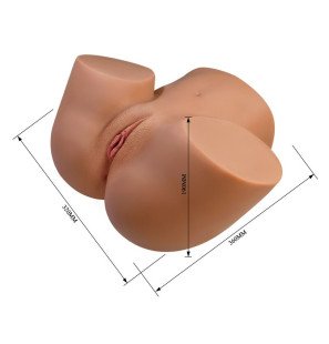 Crazy Bull realistic torso masturbator with double entry and vibration – image 7