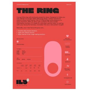 Bague pénienne vibrante JE JOUE ILY en silicone avec 7 modes de vibration – photo 10
