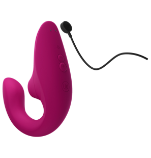 WOMANIZER Blend vibromasseur rabbit à air pulsé rose vif – photo 11