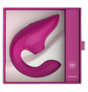 WOMANIZER Blend vibromasseur rabbit à air pulsé rose vif – photo 12