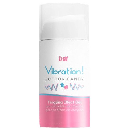 INTT vibratiegel met suikerspin 15 ml voor intieme wellness