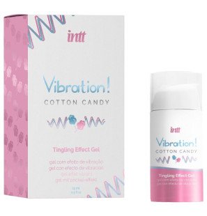 INTT żel wibracyjny z watą cukrową 15 ml do intymnego wellness – zdjęcie 2