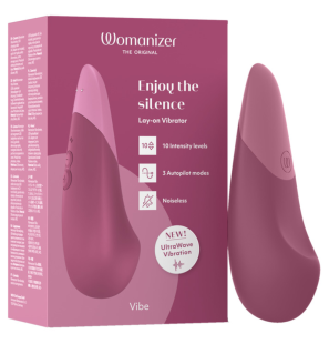 Womanizer lying-down vibrator in dusky pink
