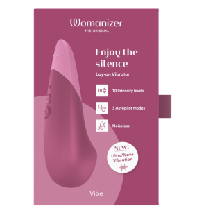 Womanizer lying-down vibrator in dusky pink