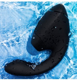 Womanizer Duo Next dual clitoral and G-spot stimulator, black